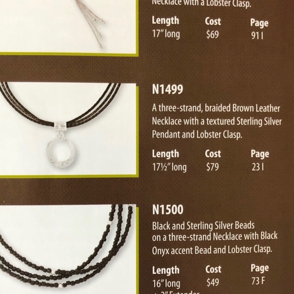 SILPADA 925 Silver circle pendant on leather cord - Picture 6 of 7